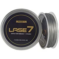 LANSEYU 100 metros de alambre de pesca de 0-5 mm recubierto de nailon 1 x 7 acero inoxidable líder alambre de pesca…